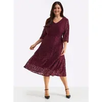 Sheego Spitzenkleid "Webkleid"