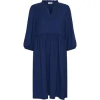 Kaffe Jerseykleid "Damen Jerseykleid KAmolly", Damen, Gr. 36, N-Gr, blau (blau depths), Obermaterial: 98% Polyester PES. 2% Elasthan EL., Kleider Jerseykleid