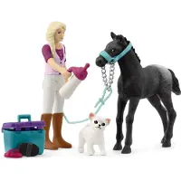 Schleich HORSE CLUB Pflegeset für Fohlen, Tier, Horses, Pocket Sets, 5 Jahr(e), Mehrfarbig