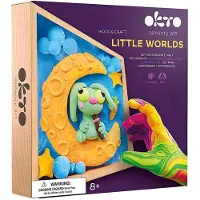 Okto "Kleine Welten" DIY Modelliermasse-Set, 21x21 cm. Mondhase