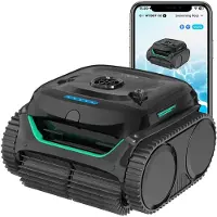 Wybot C2, Roboter-Pool-Reiniger, Pool, Schwarz, Grün, Boden, Wand, Wasserlinie, Oberirdischer Pool/eingelassener Pool, 180 µm
