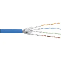 InLine Patchkabel Cat.6 S/FTP (PiMf), blau, AWG27, PVC, CU, 100m, 100 m, Cat6, S/FTP (S-STP), Blau