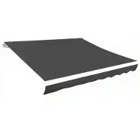 vidaXL Ersatzstoff für Markise Grau 450x300 cm Polyester