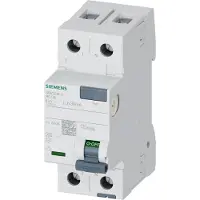 Siemens FI TYP A 63/2 30MA 2TE, Fehlerstromschutzschalter, Typ A, 10 A, IP20, 230 V