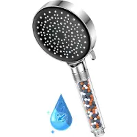 OEM Douchekop met Filter - Handheld Kräftiger Wasserstrahl Douchekoppen mit Perlen Filter Druk Boost Wasserbeschaffung 6 Modi Duschkopf für hartes Wasser
