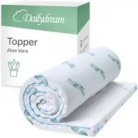 Nivion Dailydream - Memory Foam - Aloe Vera Topper - M - 50 bis 90kg - 5cm Höhe / 135x190cm - Druckentlastung