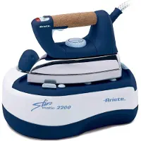 Ariete 6257/01, 2000 W, Aluminium-Sockelplatte, 3 bar, 0,8 l, 80 g/min, Blau, Weiß