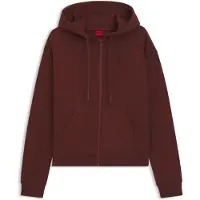 HUGO Hoodie aus Baumwoll-Terry mit Reißverschluss und Logo-Stickerei Grösse S