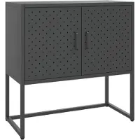 vidaXL Sideboard Anthrazit 75x35x75 cm Stahl