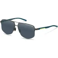 Porsche Design P8943 Herren-Sonnenbrille Vollrand Quadratisch Metall-Gestell, Grau