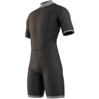 Mystic Brand Flatlock 3/2mm Kurzarm-shorty Mit Rückenreißverschluss