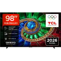 TCL RM7L 98RM7L, 2,49 m (98"), 3840 x 2160 Pixel, RGB-Mini LED, Smart-TV, WLAN, Schwarz