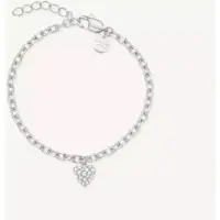 Rosefield - ARMBAND - Massives Herz - silber