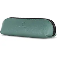 VON HEESEN Geldbörse Echtleder Federmäppchen Leder Federmappe Etui für Stifte Mäppchen Schule Federtasche Uni Schlampermäppchen Perfekte Geschenkidee