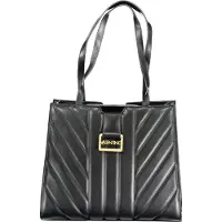 Valentino Elegante schwarze Damentasche mit abnehmbarem Kettengurt & Fächern