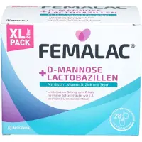 Apogepha Arzneimittel GmbH FEMALAC D-Mannose + Lactobazillen Pulver zum Erhalt normaler Schleimhäute, 28 St. Beutel