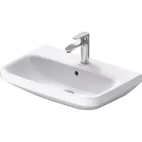 Duravit Waschtisch DuraStyle 650 mm mit ÜL, mit HLB, 1 HL, weiß