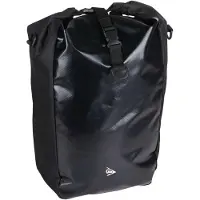 Dunlop Gepäckträger Fahrradtasche, wetterfeste Radtasche & Schultertasche, verstellbares Haken-Klicksystem, Rückwand verstärkt, schwarz