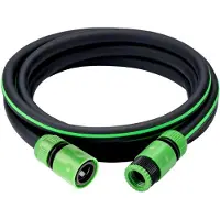 Markenlos Kurzes Gartenschlauch-Set mit 2 Verbindern, 3 m Verlängerungsschlauch für Wasserhähne, geeignet für Gartenbewässerung und Schlauchverlängerung, 1,27 cm ID, Schwarz