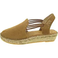 Toni pons Nuria Damen, Sling, Espadrille, Leder, Cuiro (Braun) - Damenschuhe Sandalette / Sling, Braun, leder, absatzh&oumlhe: 3 mm