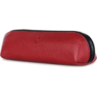 VON HEESEN Geldbörse Echtleder Federmäppchen Leder Federmappe Etui für Stifte Mäppchen Schule Federtasche Uni Schlampermäppchen Perfekte Geschenkidee