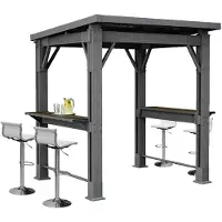 Keter Curver Garten-Grillpavillon mit Theke, Dach graphit