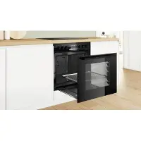 Bosch HEB578BB4 + NVQ645CB6E, Zonen-Induktionskochfeld, 4 Zone(n), Glaskeramik, Schwarz, Berührung, 58,3 cm