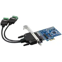 Typecat PCI-E-Zu-RS485/422-Erweiterungskarte, Serieller Kartenkonverter im IndustriequalitäT mit SpannungsunterdrüCkungsschutz, 2 AnschlüSse