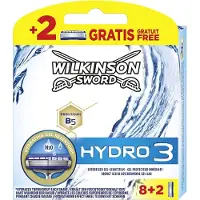 Wilkinson Hydro 3, Ersatz-Rasierklinge, 8 + 2 Stück