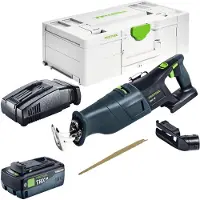 Festool RSC 18 EB-Basic Akku Säbelsäge 18 V Brushless + 1x Akku 8,0 Ah + Schnellladegerät + Systainer