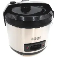 Russell Hobbs Reiskocher 1,2l Dampfgaraufsatz Warmhaltefunktion Edelstahl schwarz