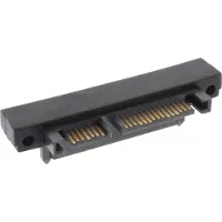 InLine SATA Adapter Stecker / Buchse, 22pol. (15+7), aufwärts gewinkelt, SATA 22pol (7+15), SATA 22pol (7+15), Schwarz