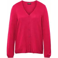 Goldner Strickjacke "Weiche Kaschmirstrickjacke mit V-Ausschnitt" Ohne