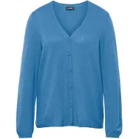 Goldner Strickjacke "Weiche Kaschmirstrickjacke mit V-Ausschnitt" Ohne