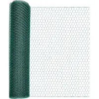 Windhager Voliere "für Hasen, Hühner und Vögel, Kleintiergeflecht" Sechseck-Geflecht, Gittergröße 1 x 10 m oder 0,5 x 10 m, grün