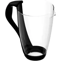 Markenlos Ersatzkanne für Glas-Wasserfilter (schwarz) ohne Zubehör