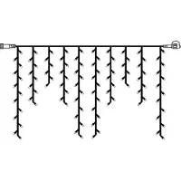 Star Trading 465-38-1, Leichte Dekorationskette, Schwarz, Transparent, IP44, 100 Glühbirne(n), LED, 2,2 W