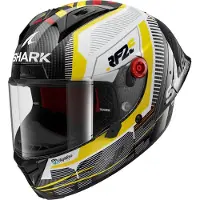 Shark Aeron-GP Replica Raul Fernandez Signature DWY Carbon Weiß Gelb Glossy Integralhelm Größe XL