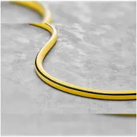 Markenlos YELLOW Gartenschlauch, Leicht, Strapazierfähig, 4-lagig, Haltbare Kreuzgeflecht, UV und Algenfest, Verwindungsfestigkeit, REACH-Technologie, 20 bar, -10/+50° Verschluss: 3/4", 50m