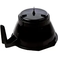 Markenlos Schwarze Kunststoff-Filterpfanne AC395