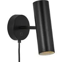 Nordlux MIB 6, Oberfläche, Zylinder, 1 Glühbirne(n), GU10, IP20, Schwarz