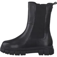 Tamaris Damen Echtleder Chelsea Boot black nappa, Damen:37 EU