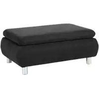 58 aufm Kessel HOCKER Kaye Bezug Veloursstoff Metallfuß verchromt / schwarz | Gr.: onesize