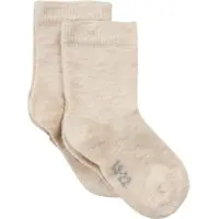Minymo Kinder Socken "Ankle sock (2-pack)" in Beige | Gr.: 31-34