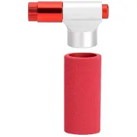 Wella CO2-Fahrradpumpe für FahrräDer, Aluminiumlegierung, Inflator, Fahrradpumpenkopf, -Fahrradpumpe, Kompatibel mit Schrader-Ventil