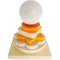 Hess Holzspielzeug Stapelturm in Natur / Orange | Gr.: onesize