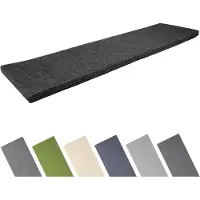 Garronda Bankauflage 150x40 cm ca. 4 cm dick Sitzkissen Outdoor für Gartenbank und Hollywoodschaukel Polster Auflage für Sitzbank wasserabweisend UV-beständig mit Bändern GD-0220 Schwarz