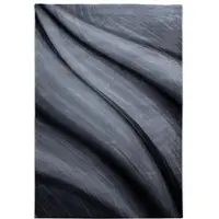 KADIMA DESIGN Teppich Waschbar Abstrakt Modern Strapazierfähig Esszimmer Flur Schwarz 240x340 cm OEKO-TEX Schadstoffgeprüft – ASPEN von