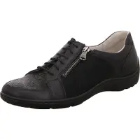 Waldlaufer Schnürhalbschuhe in schwarz, Gr. 4.5