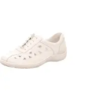 Waldlaufer Schnürhalbschuhe durchbrochen in weiss/weiss kombi, Gr. 7.5